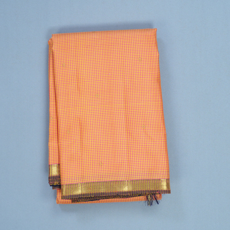 Hayagrivas Handloom Pink &amp; Yellow (Zasa Zasa Kattam) Kanjivaram Silk Saree KBF636G1-1