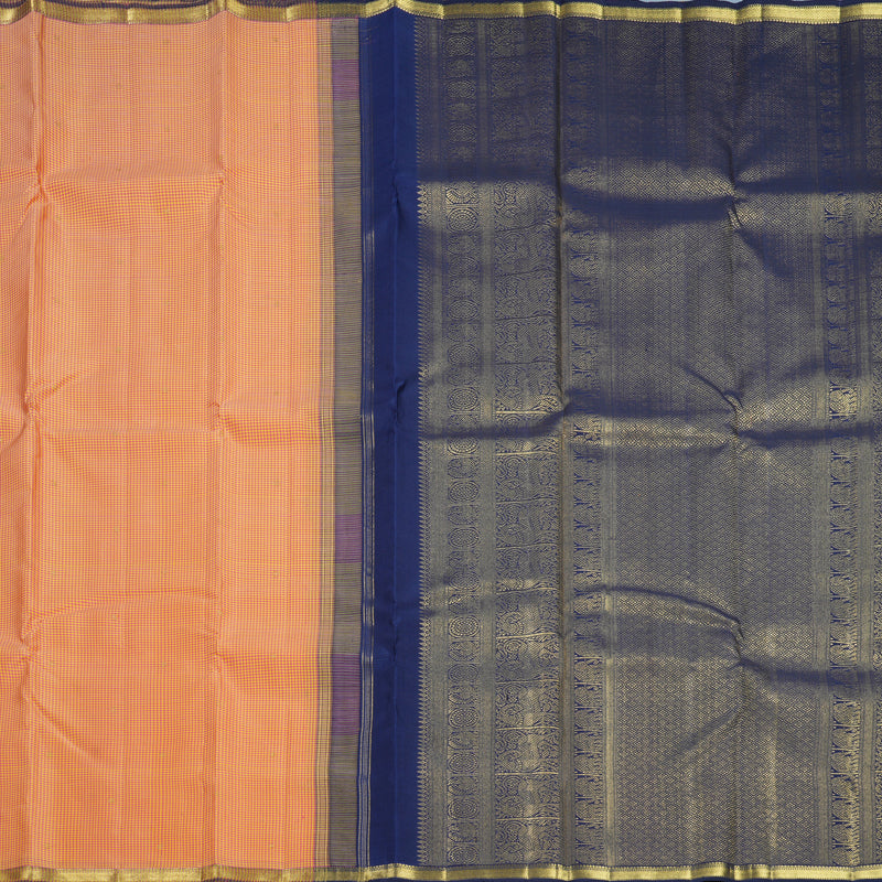 Hayagrivas Handloom Pink &amp; Yellow (Zasa Zasa Kattam) Kanjivaram Silk Saree KBF636G1-1