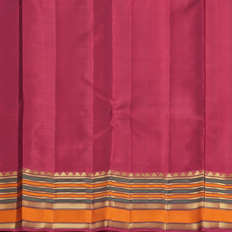 Hayagrivas Handloom Turmeric Yellow Kanjivaram Silk Saree KBF636G4-1