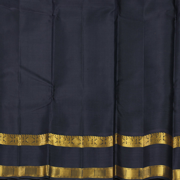 Hayagrivas Handloom Mustard Yellow Kanjivaram Silk Saree with Kanchana Brown Border KBF638G2-1