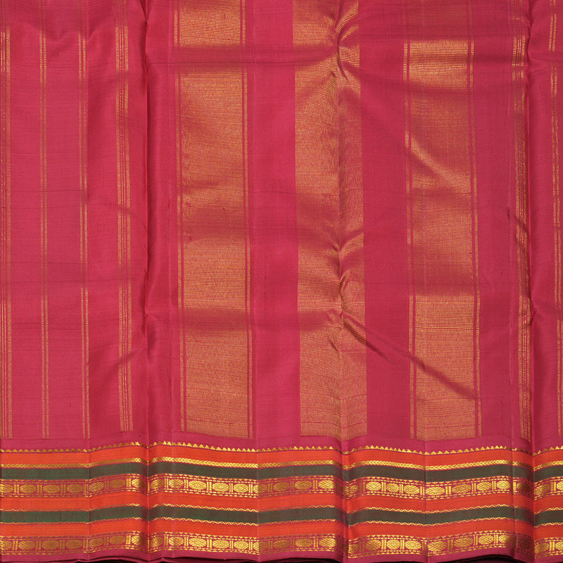 Hayagrivas Handloom White &amp; Beige (Zasa Zasa Kattam) Kanjivaram Silk Saree KBF638G2-2