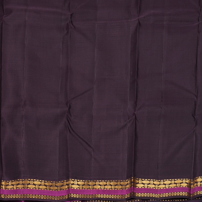 Hayagrivas Handloom Pastel Green Kanjivaram Silk Saree with Nagapazham Border KBF638G7-2