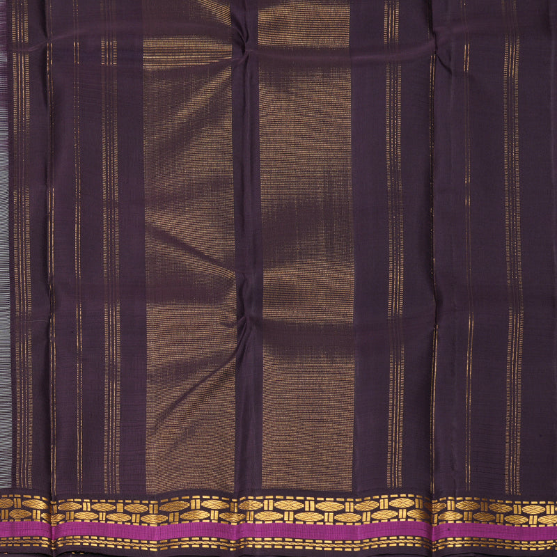 Hayagrivas Handloom Pastel Green Kanjivaram Silk Saree with Nagapazham Border KBF638G7-2