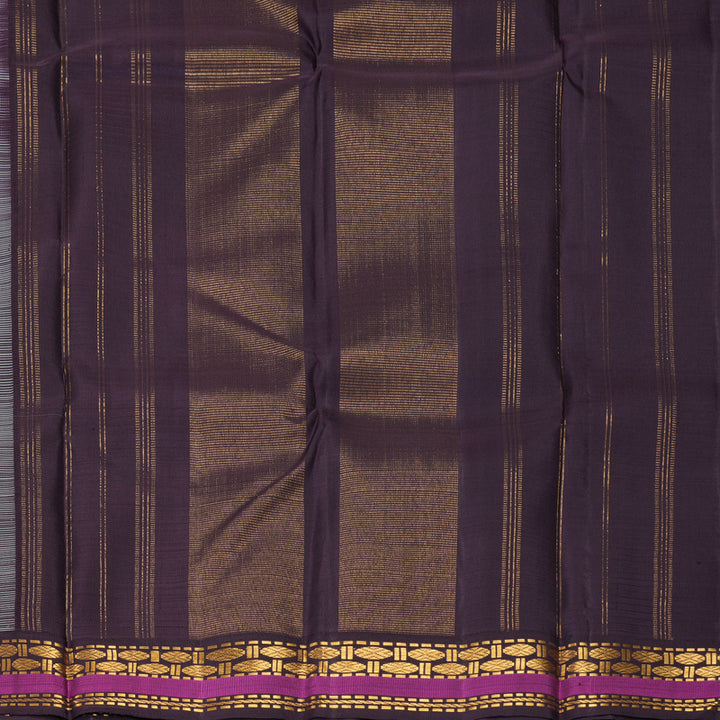 Hayagrivas Handloom Pastel Green Kanjivaram Silk Saree with Nagapazham Border KBF638G7-2