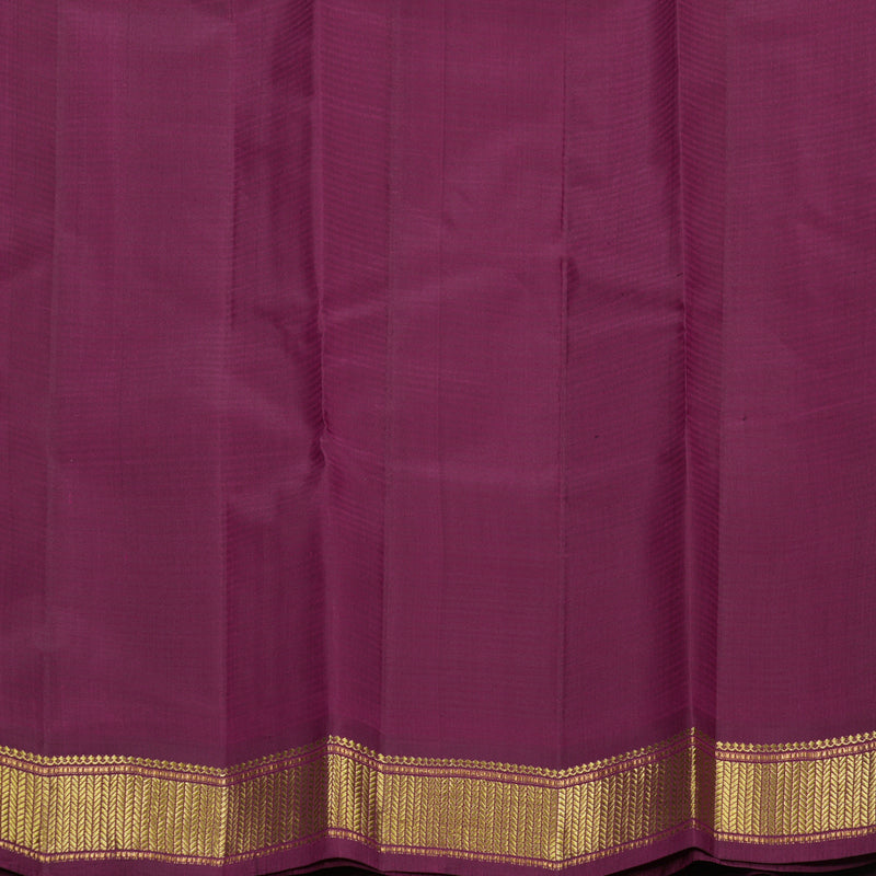 Hayagrivas Handloom Pink Kanjivaram Silk Saree with Vadamalli Purple Border KBF644G1-9