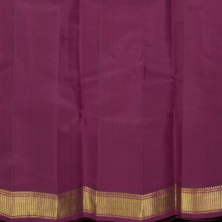 Hayagrivas Handloom Pink Kanjivaram Silk Saree with Vadamalli Purple Border KBF644G1-9