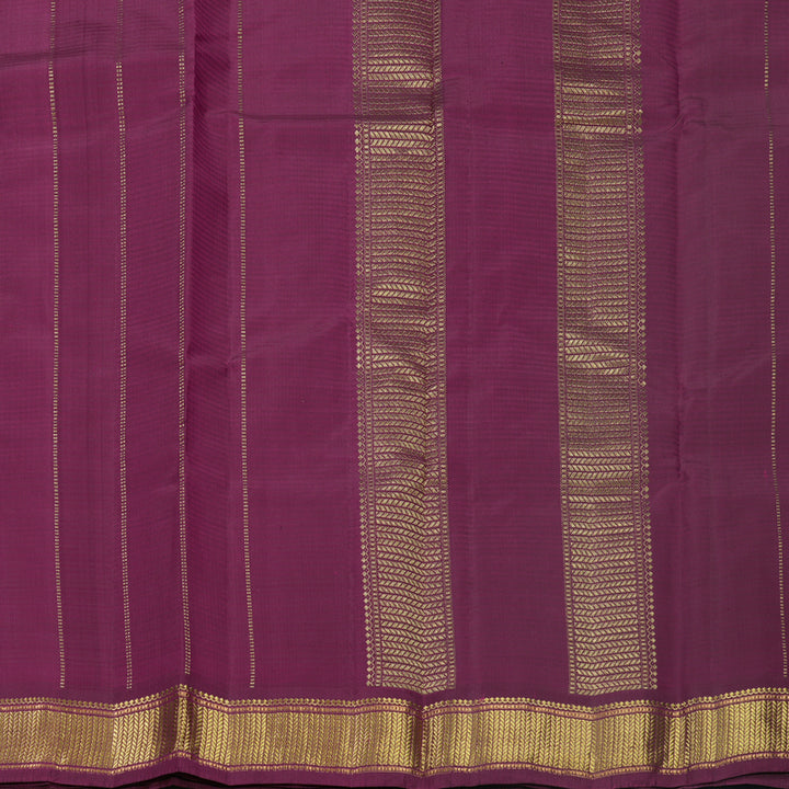 Hayagrivas Handloom Pink Kanjivaram Silk Saree with Vadamalli Purple Border KBF644G1-9