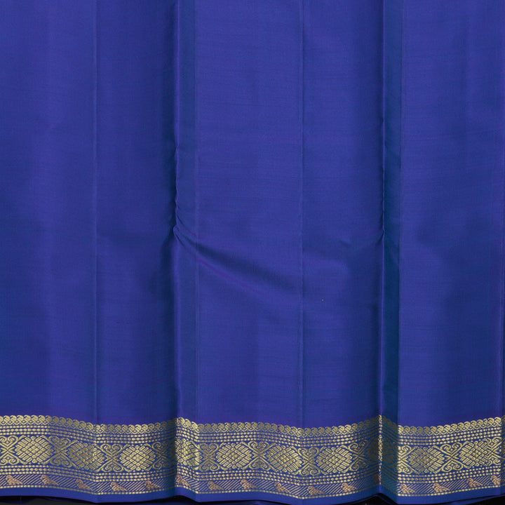 Hayagrivas Handloom Sea Green Kanjivaram Silk Saree with Peacock Blue Border KBF644G2-12