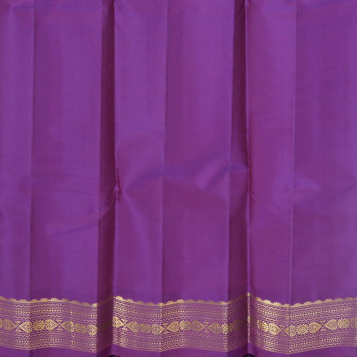 Hayagrivas Handloom Lotus Pink Kanjivaram Silk Saree with Purple Border KBF644G2-22