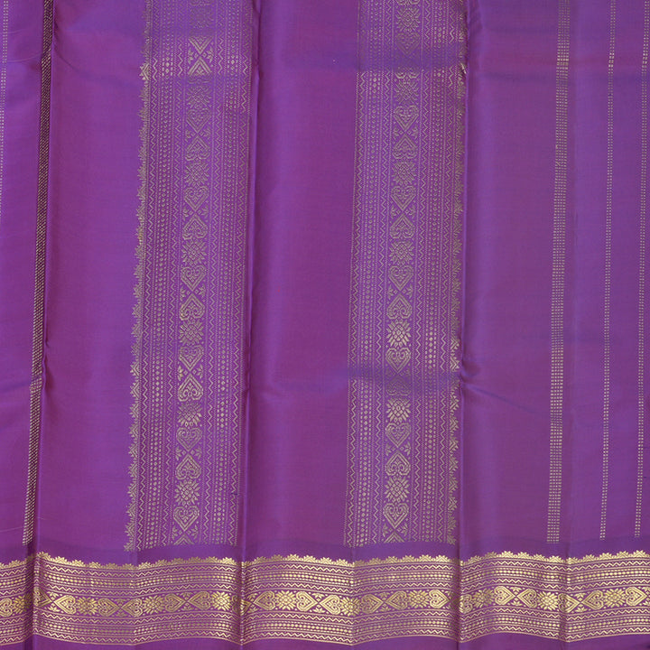 Hayagrivas Handloom Lotus Pink Kanjivaram Silk Saree with Purple Border KBF644G2-22