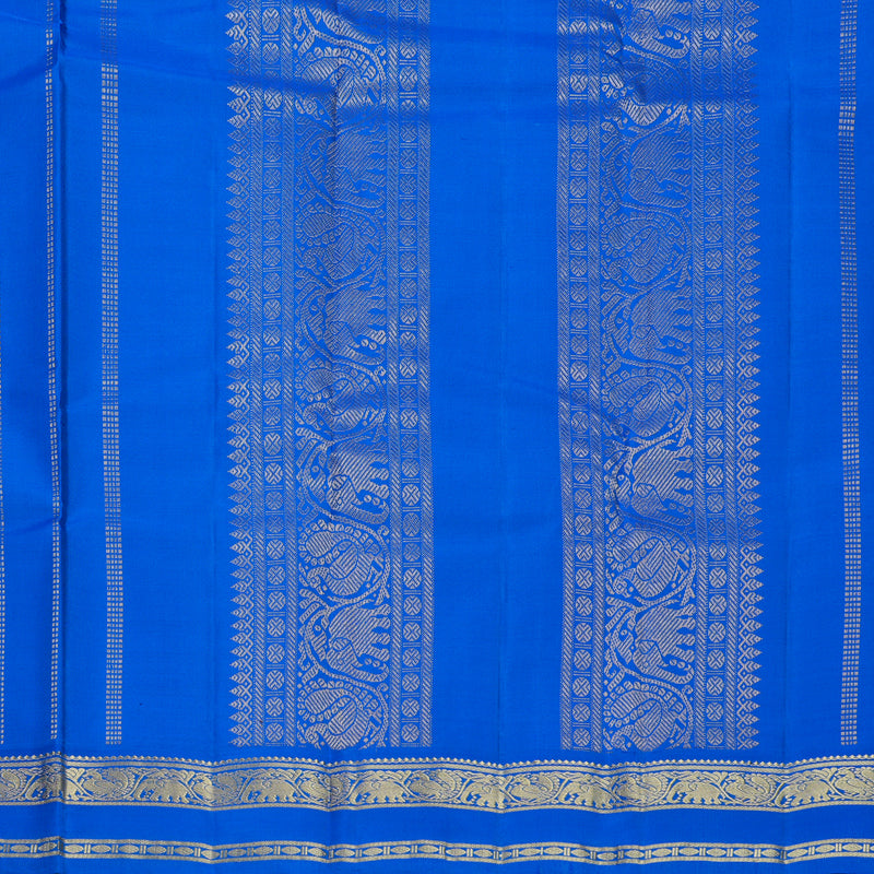 Hayagrivas Handloom Sky Blue Kanjivaram Silk Saree with Anandha Blue Border KBF644G2-29