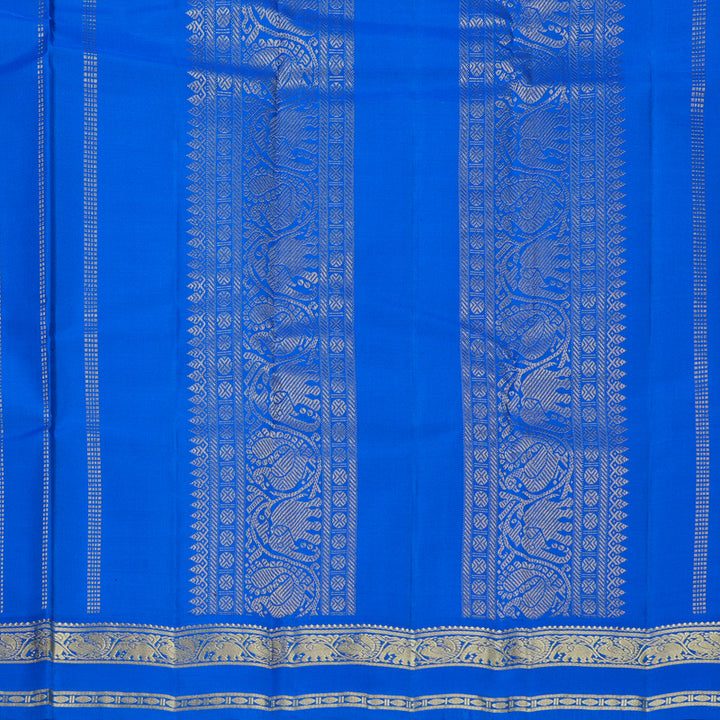 Hayagrivas Handloom Sky Blue Kanjivaram Silk Saree with Anandha Blue Border KBF644G2-29