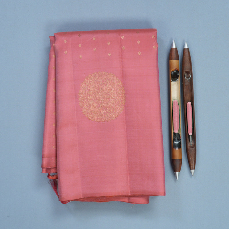 Hayagrivas Handloom Persian Pink Kanjivaram Silk Saree KBF645G14-2