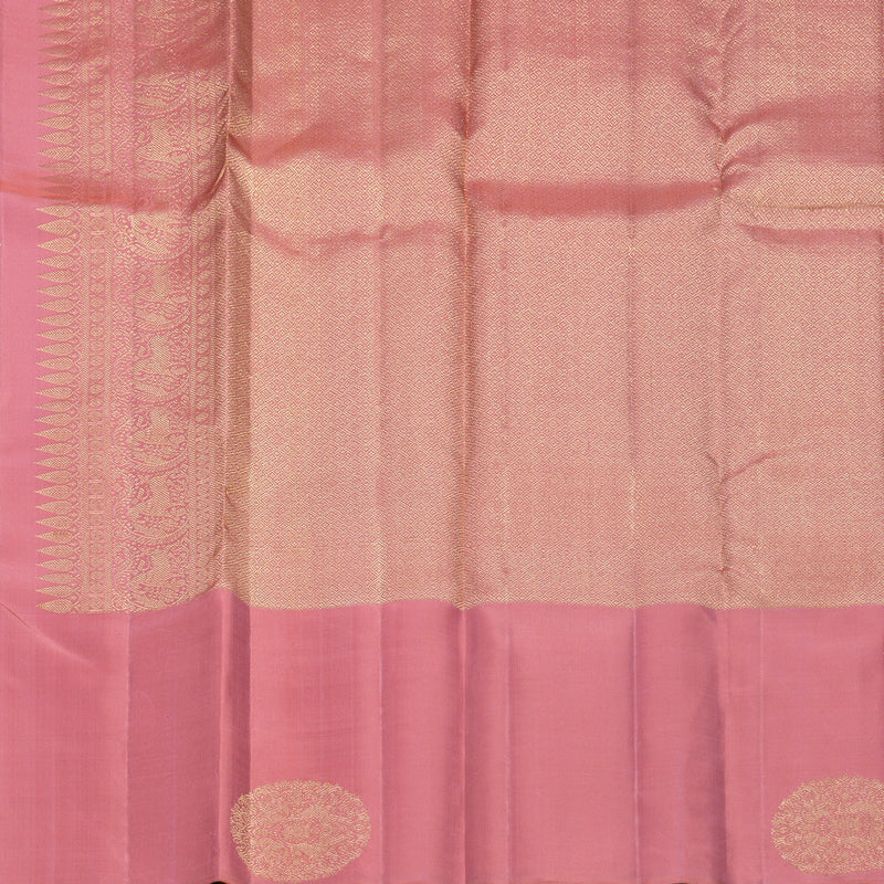 Hayagrivas Handloom Persian Pink Kanjivaram Silk Saree KBF645G14-2