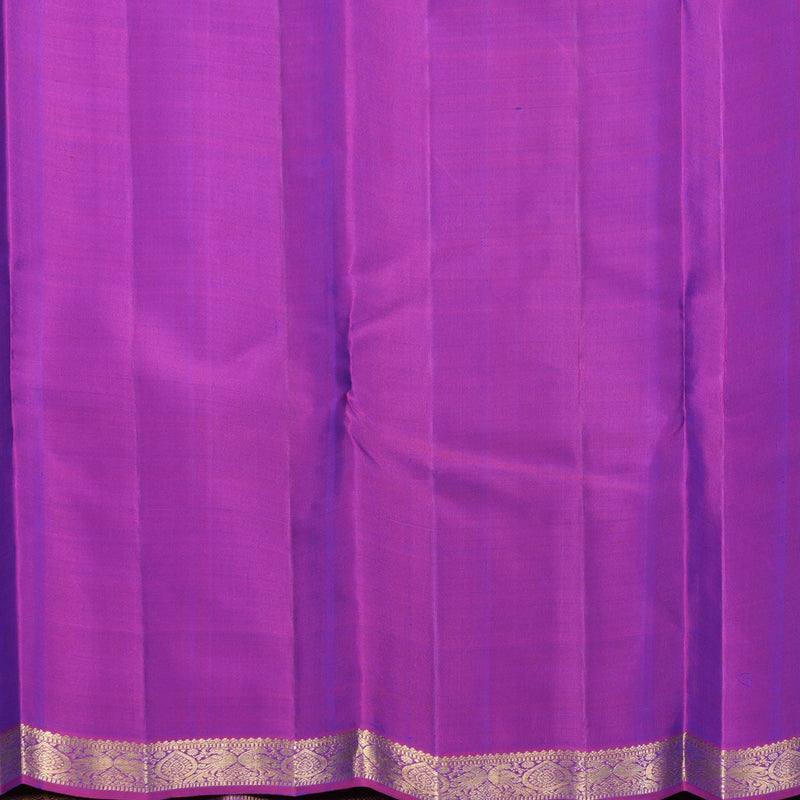 Hayagrivas Handloom Mayilkazhuthu Kanjivaram Silk Saree with Purple Border KBF645G22-1