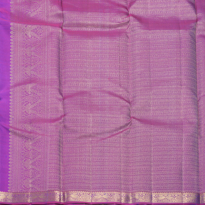 Hayagrivas Handloom Mayilkazhuthu Kanjivaram Silk Saree with Purple Border KBF645G22-1