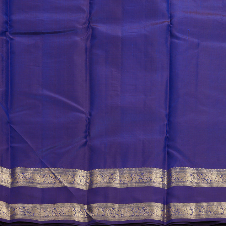 Hayagrivas Handloom Ananda Blue Kanjivaram Silk Saree KBF648G1-4