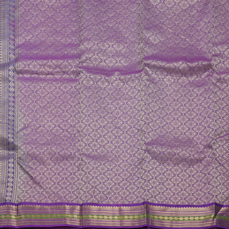 Hayagrivas Handloom Lavender Kanjivaram Silk Saree KBF648G2-10