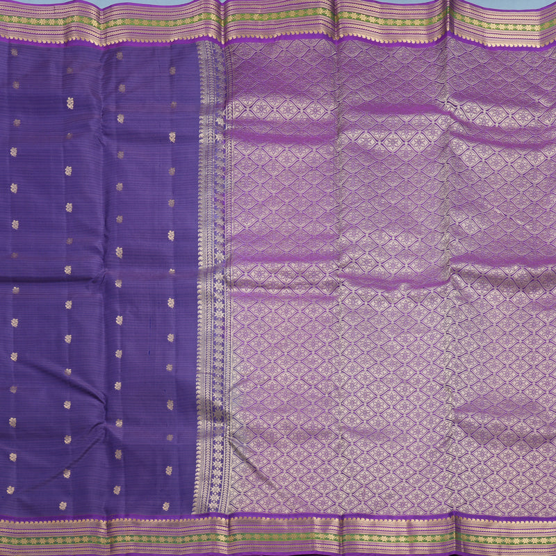 Hayagrivas Handloom Lavender Kanjivaram Silk Saree KBF648G2-10