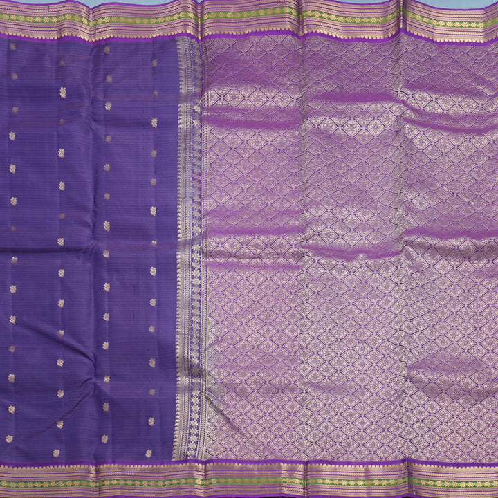 Hayagrivas Handloom Lavender Kanjivaram Silk Saree KBF648G2-10