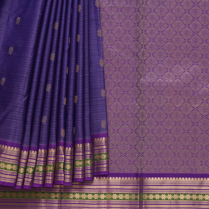 Hayagrivas Handloom Lavender Kanjivaram Silk Saree KBF648G2-10