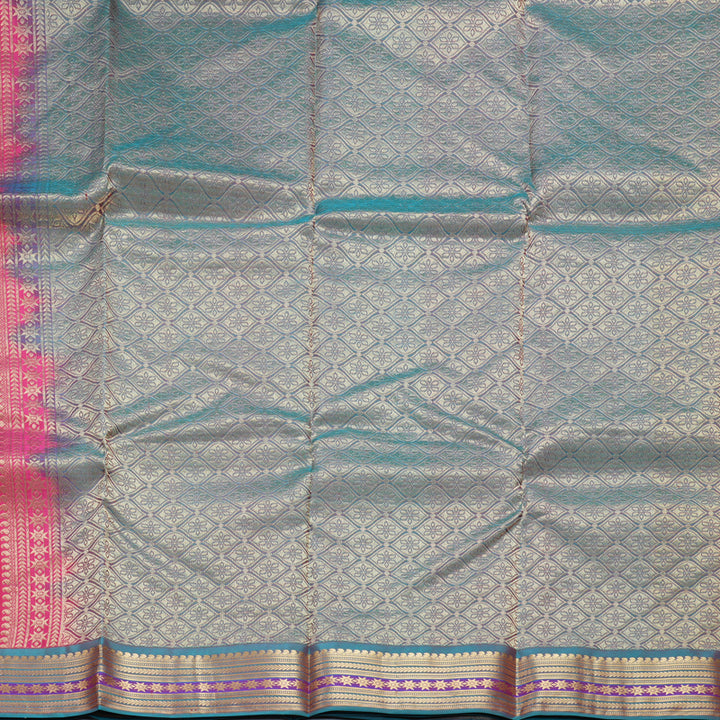 Hayagrivas Handloom Pink Kanjivaram Silk Saree KBF648G2-2