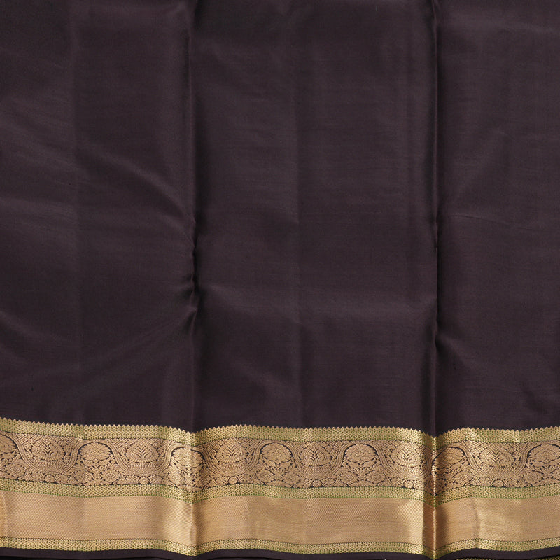 Hayagrivas Handloom Rust Orange Kanjivaram Silk Saree KBF648G3-3