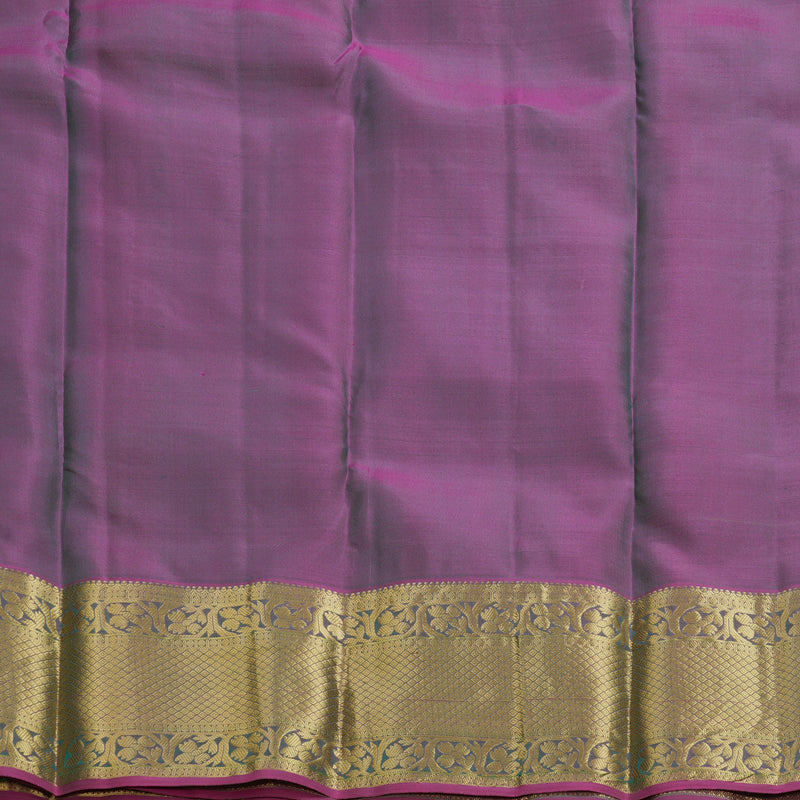 Hayagrivas Handloom Parrot Green Kanjivaram Silk Saree KBF648G4-6