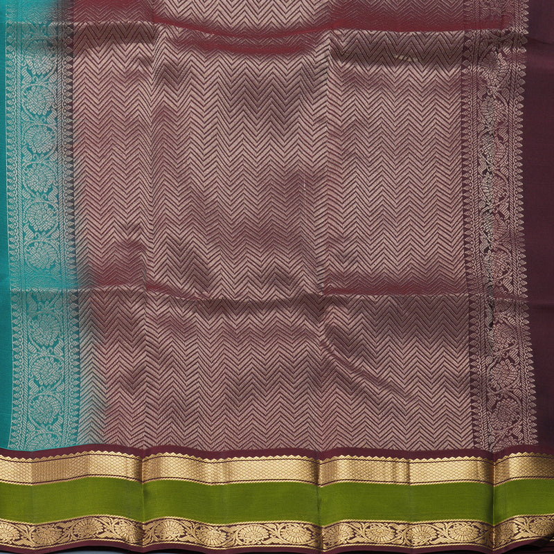 Hayagrivas Handloom Rama Green Kanjivaram Silk Saree KBF649G1-14