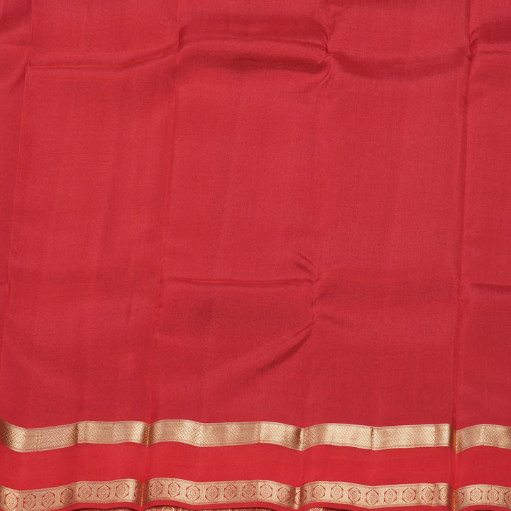 Hayagrivas Handloom Maroon Kanjivaram Silk Saree with Red Border KBF649G1-16