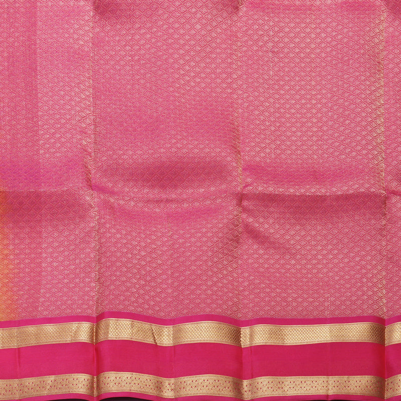 Hayagrivas Handloom Sunset Orange Kanjivaram Silk Saree KBF649G1-17
