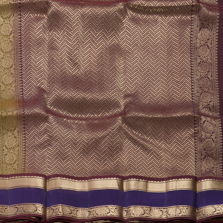Hayagrivas Handloom Mehandi Green Kanjivaram Silk Saree KBF649G1-19
