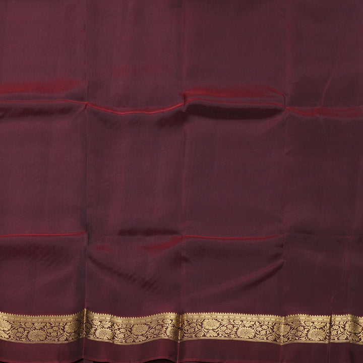 Hayagrivas Handloom Midnight Blue Kanjivaram Silk Saree KBF649G1-2