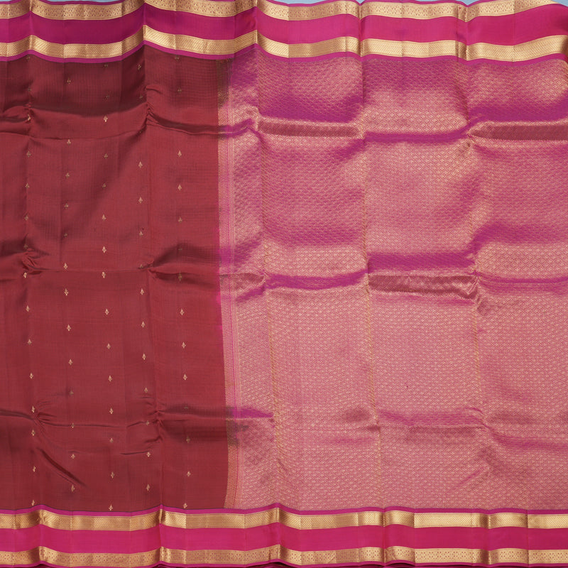 Hayagrivas Handloom Red Kanjivaram Silk Saree KBF649G1-23
