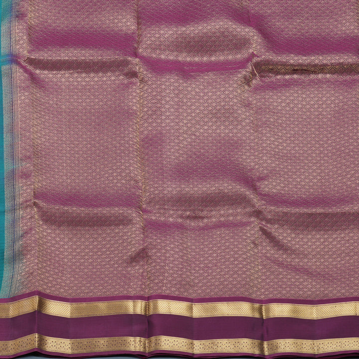 Hayagrivas Handloom Rama Green Kanjivaram Silk Saree KBF649G1-26