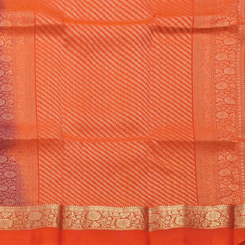 Hayagrivas Handloom Red Kanjivaram Silk Saree KBF649G1-29