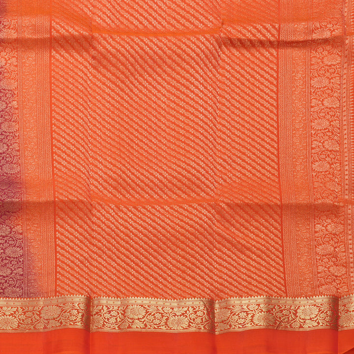 Hayagrivas Handloom Red Kanjivaram Silk Saree KBF649G1-29