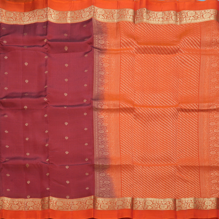 Hayagrivas Handloom Red Kanjivaram Silk Saree KBF649G1-29