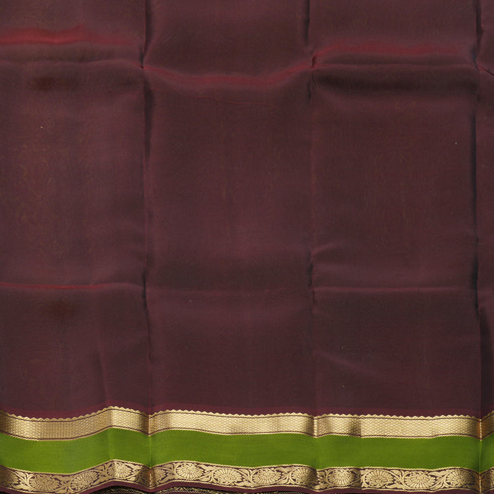 Hayagrivas Handloom Mehandi Green Kanjivaram Silk Saree KBF649G1-3
