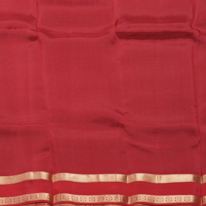 Hayagrivas Handloom Dual Toned Blue & Red Kanjivaram Silk Saree KBF649G1-34