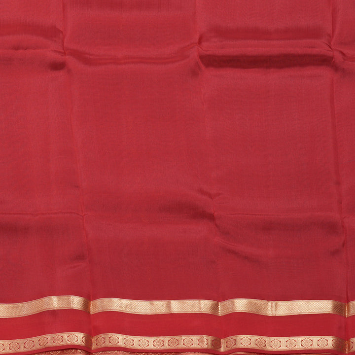 Hayagrivas Handloom Dual Toned Blue & Red Kanjivaram Silk Saree KBF649G1-34