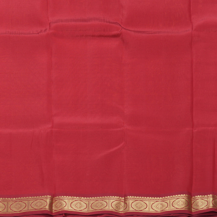 Hayagrivas Handloom Orange Kanjivaram Silk Saree KBF649G1-39