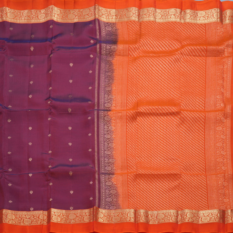 Hayagrivas Handloom Wine Maroon Kanjivaram Silk Saree KBF649G1-6