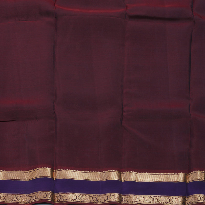 Hayagrivas Handloom Ramar Blue Kanjivaram Silk Saree KBF649G1-9