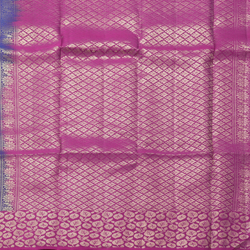 Hayagrivas Handloom Purple Kanjivaram Silk Saree KBF649G2-1