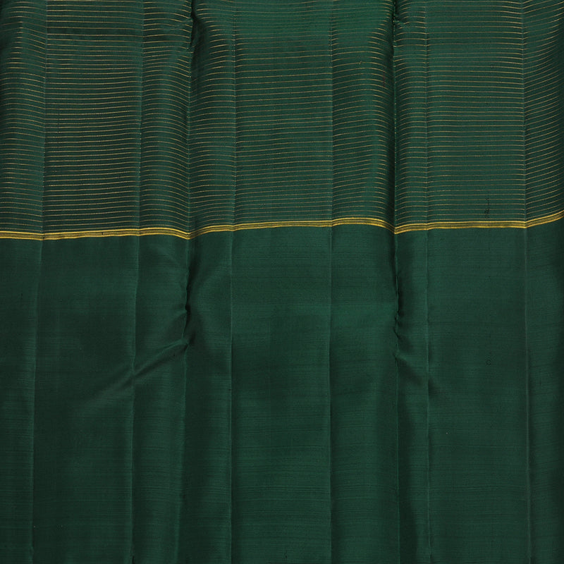Hayagrivas Handloom Wine Purple Kanjivaram Silk Saree with Bottle Green Border KBF652G1-1