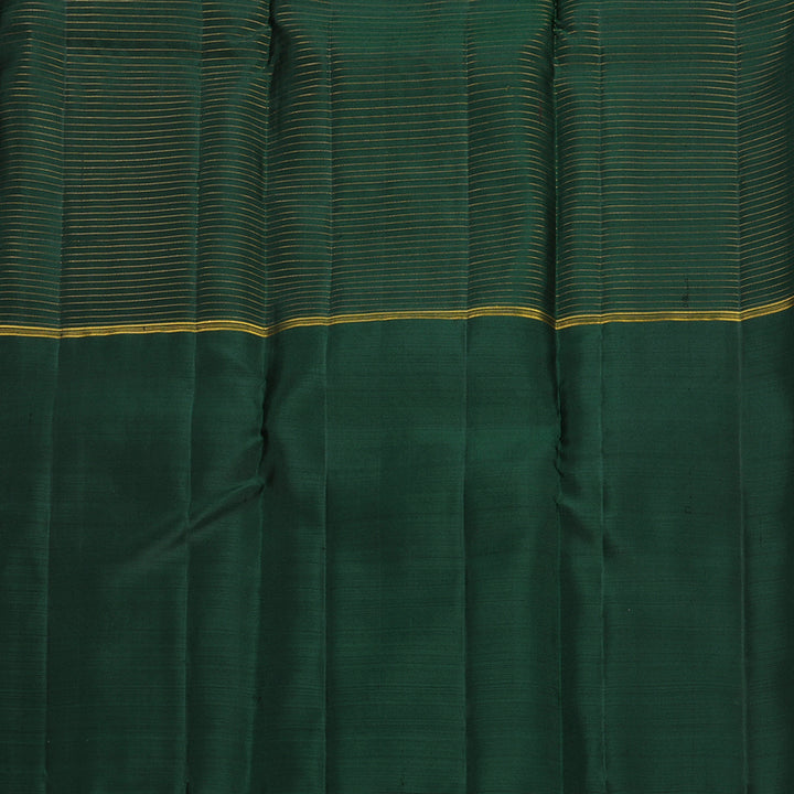 Hayagrivas Handloom Wine Purple Kanjivaram Silk Saree with Bottle Green Border KBF652G1-1