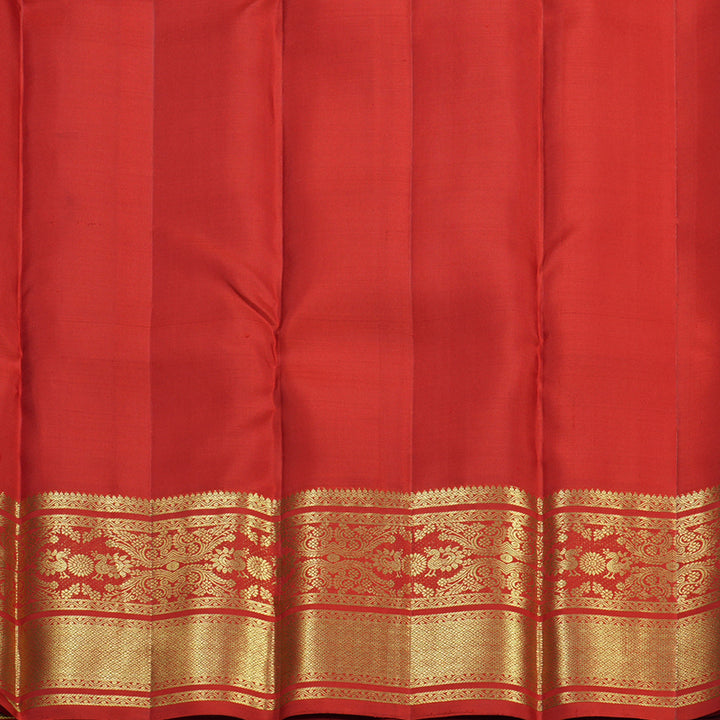 Hayagrivas Handloom Red Kanjivaram Silk Saree KBF652G4-1