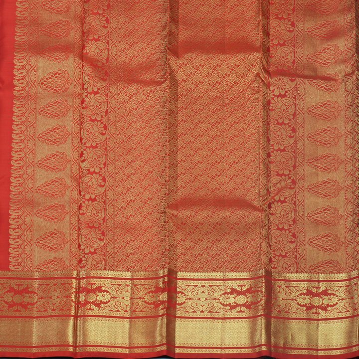 Hayagrivas Handloom Red Kanjivaram Silk Saree KBF652G4-1