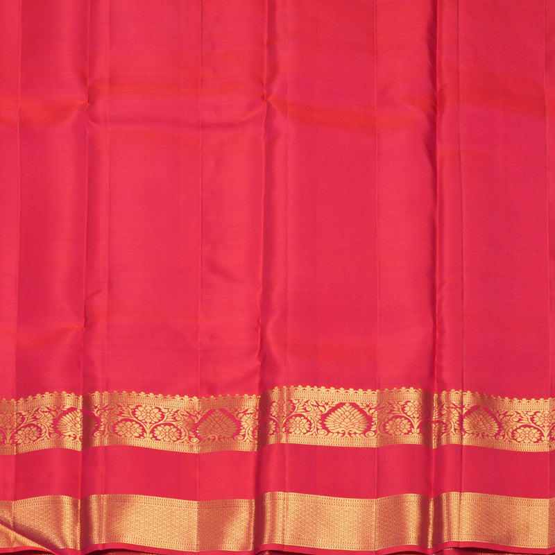 Hayagrivas Handloom Rani Pink Kanjivaram Silk Saree KBF652G4-10